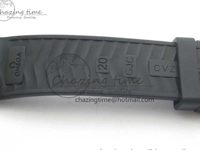 0218 Seasonal 2018 Seamaster Diver 300M SS YG VSF 1:1 Best Edition YG Bezel Black Dial on Black Rubber Strap A 7934